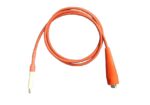 High Voltage Test Lead, 15KV, Red, 4ft long