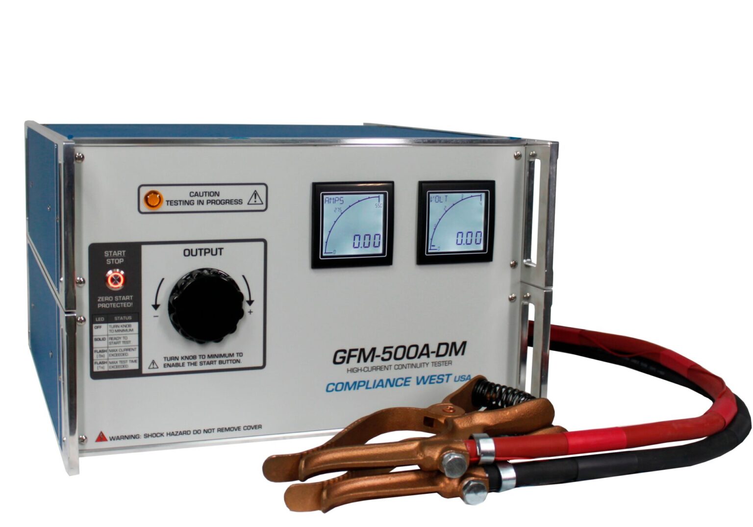 Continuity Ground Test Machine Ground Continuity Tester, 20-500A Output with Digital meters ...